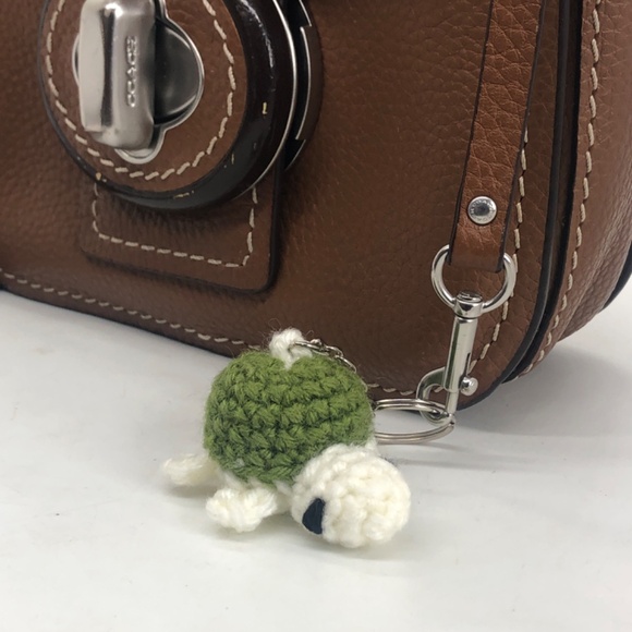 Hand Crochet  Mini Sea Turtle  Amigurumi Keychain - Picture 3 of 13